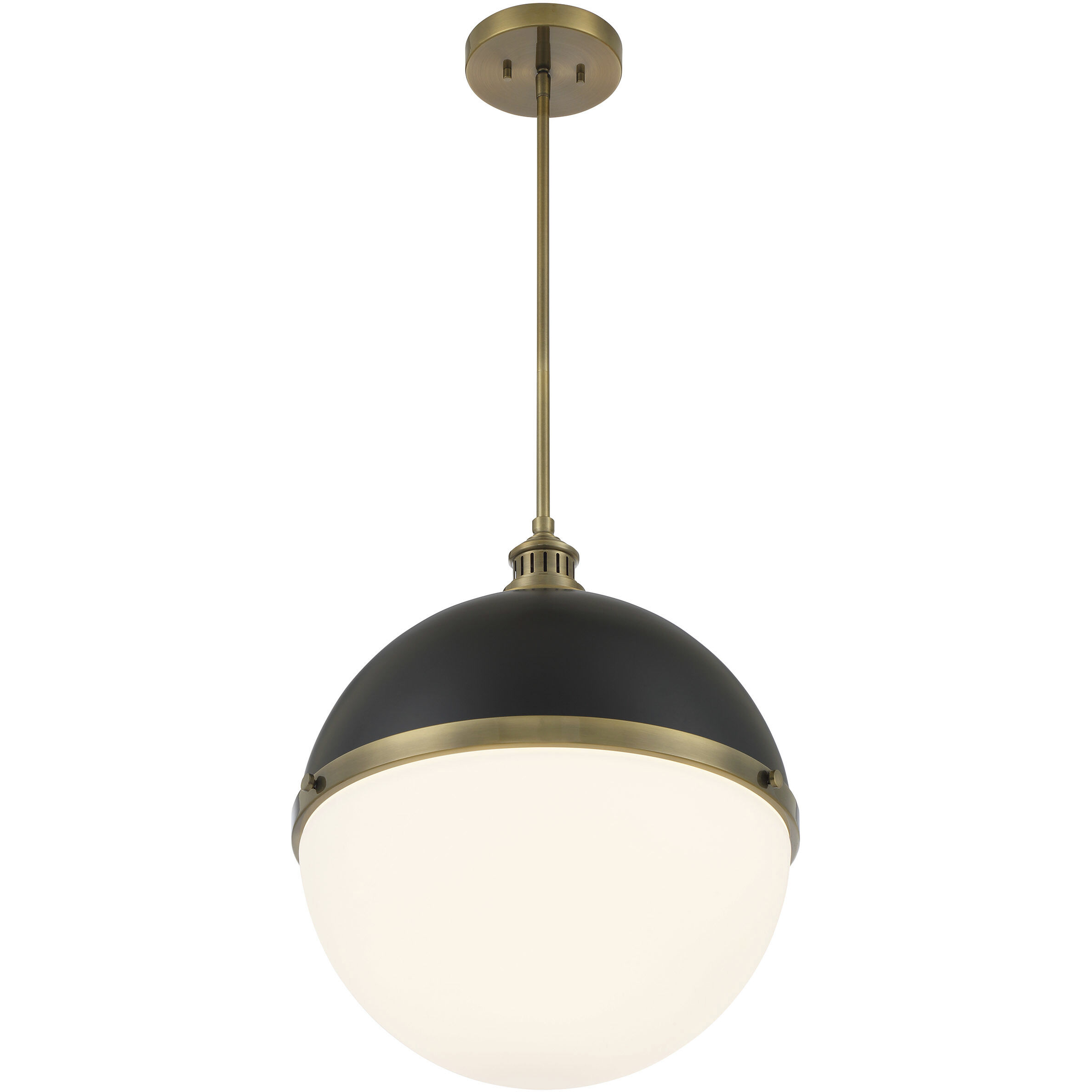 Vorey 1 Light 17.5 inch Coal And Oxidized Aged Brass Pendant Ceiling Light